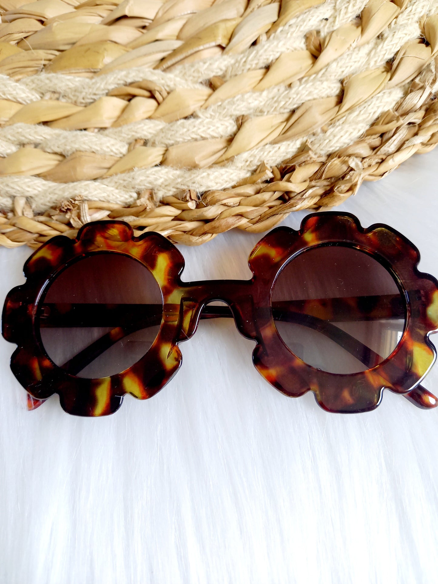 Zonnebril kids Bloem leopard | Kinderzonnebril