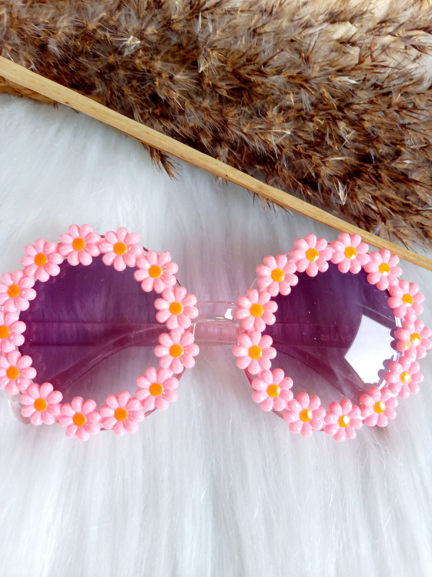 Zonnebril kids Madelief roze | kinderzonnebril