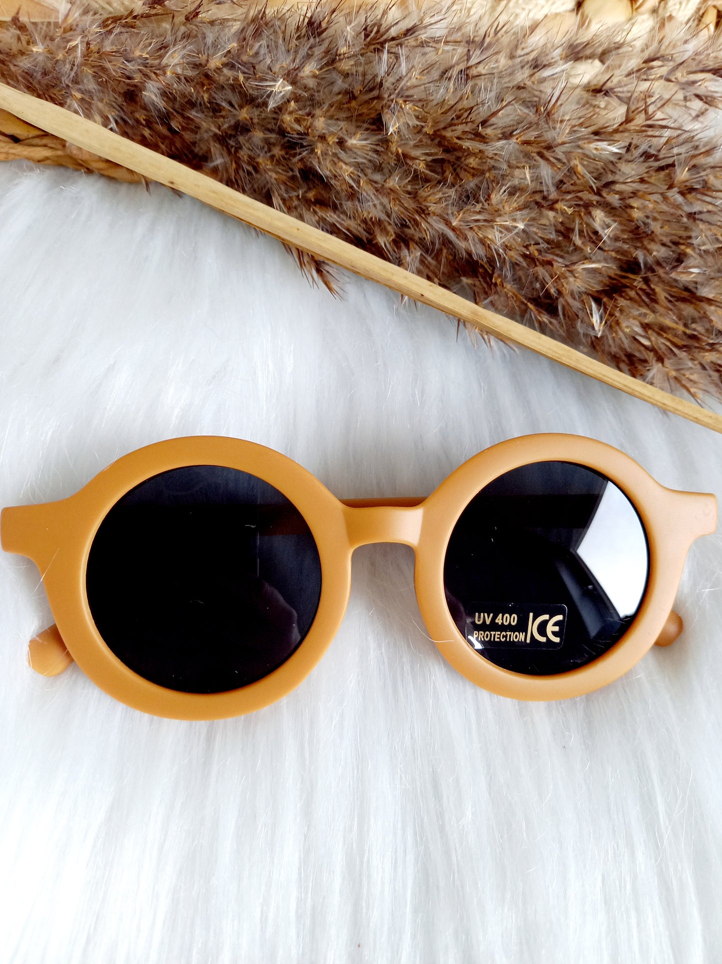 Zonnebril retro kids caramel | Kinderzonnebril