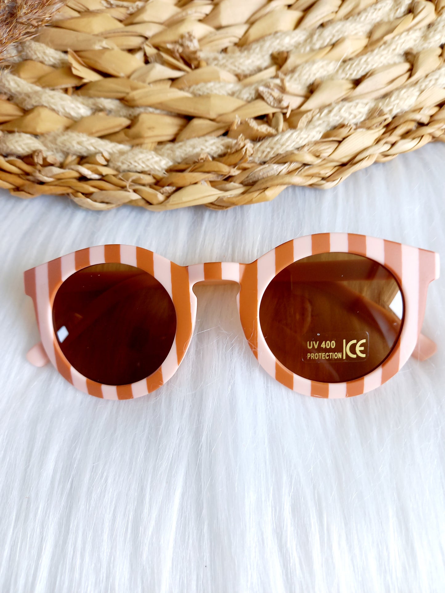 Zonnebril Classic stripes cream/blush kids | Kinderzonnebril