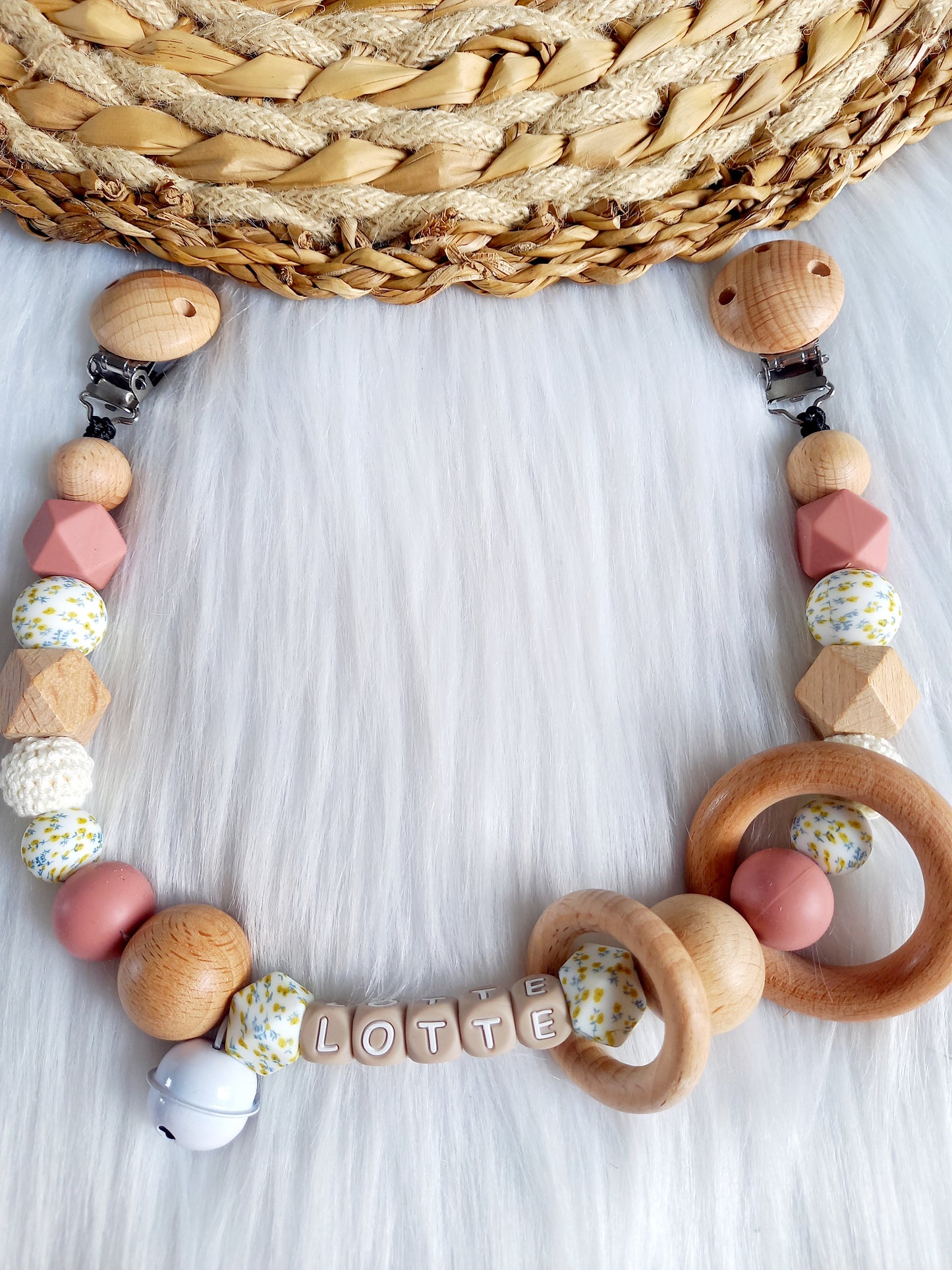 wagenspanner kies je kleuren zelf. bloem/powderblush