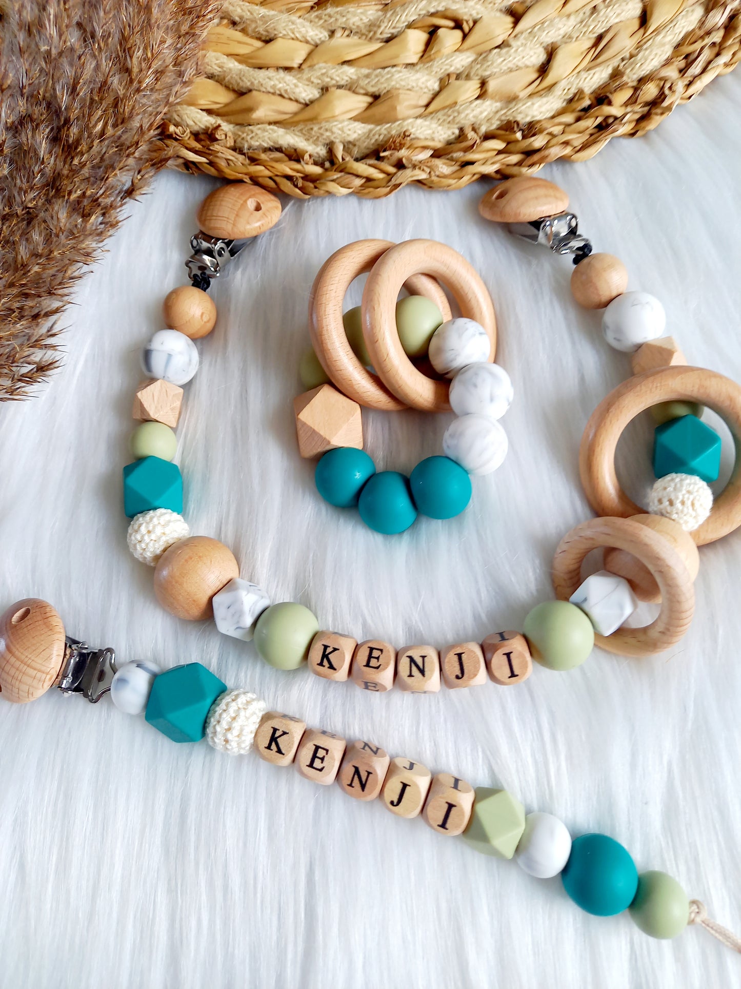 Giftset happy by lies, marble/ emerald/sage