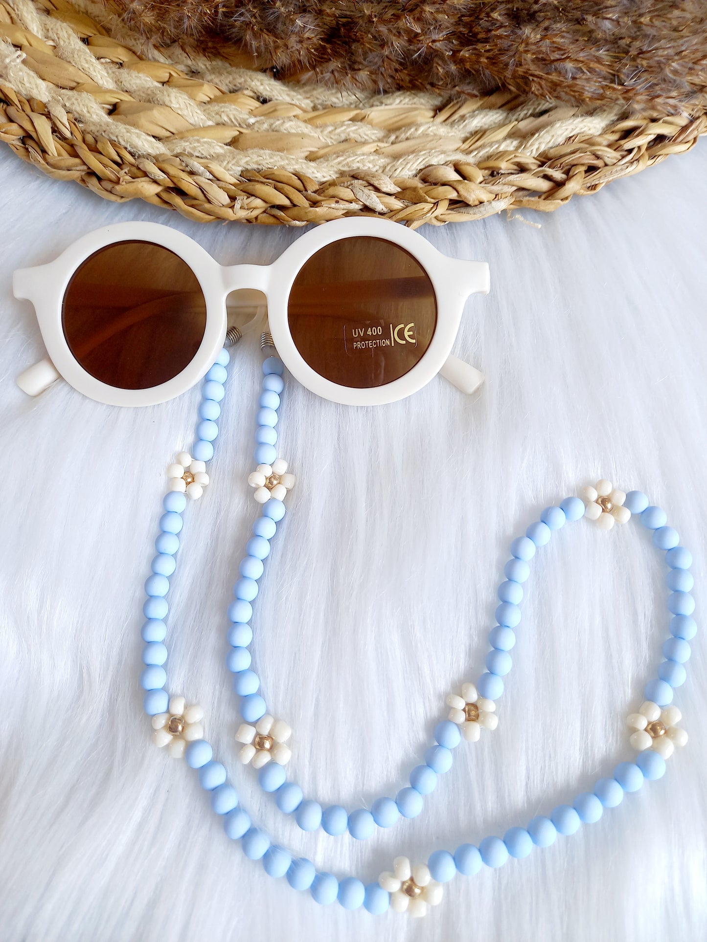 Zonnebrilkoord Daisy icy blue