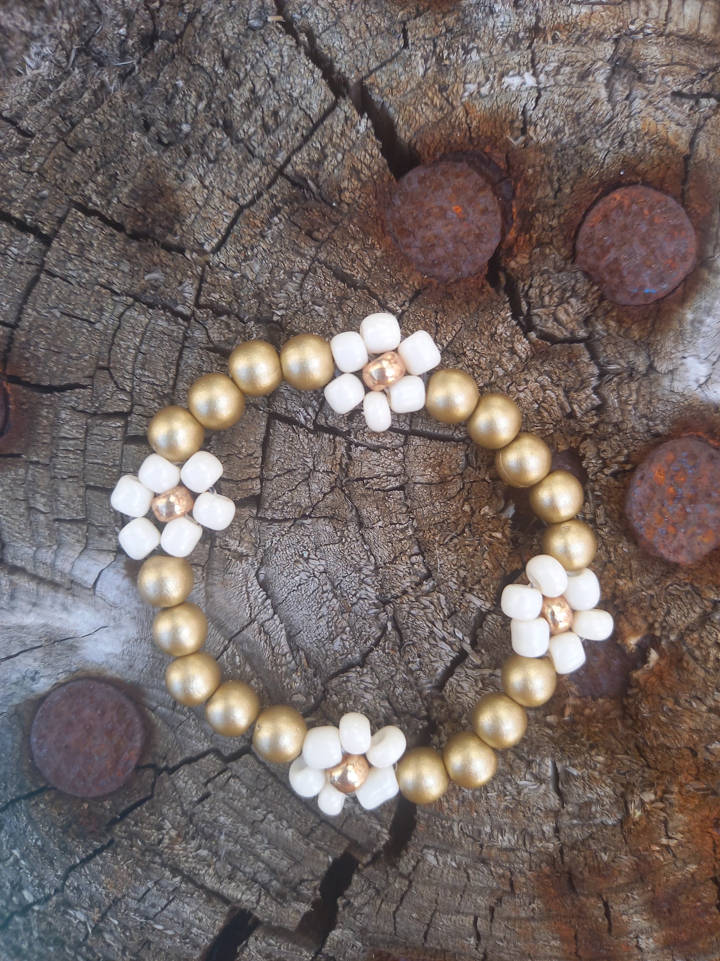 daisy kinderarmband goud
