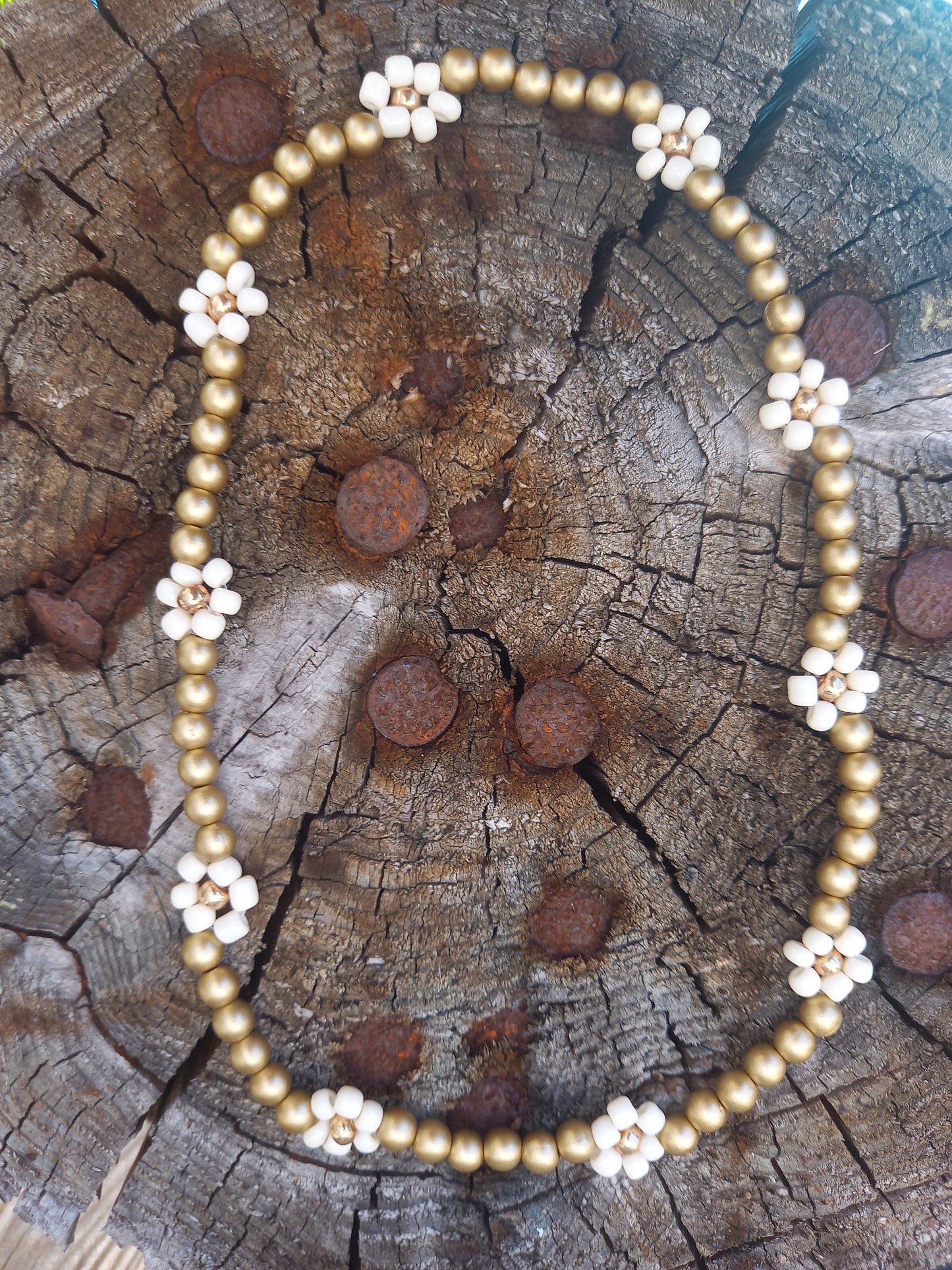daisy kinderketting goud