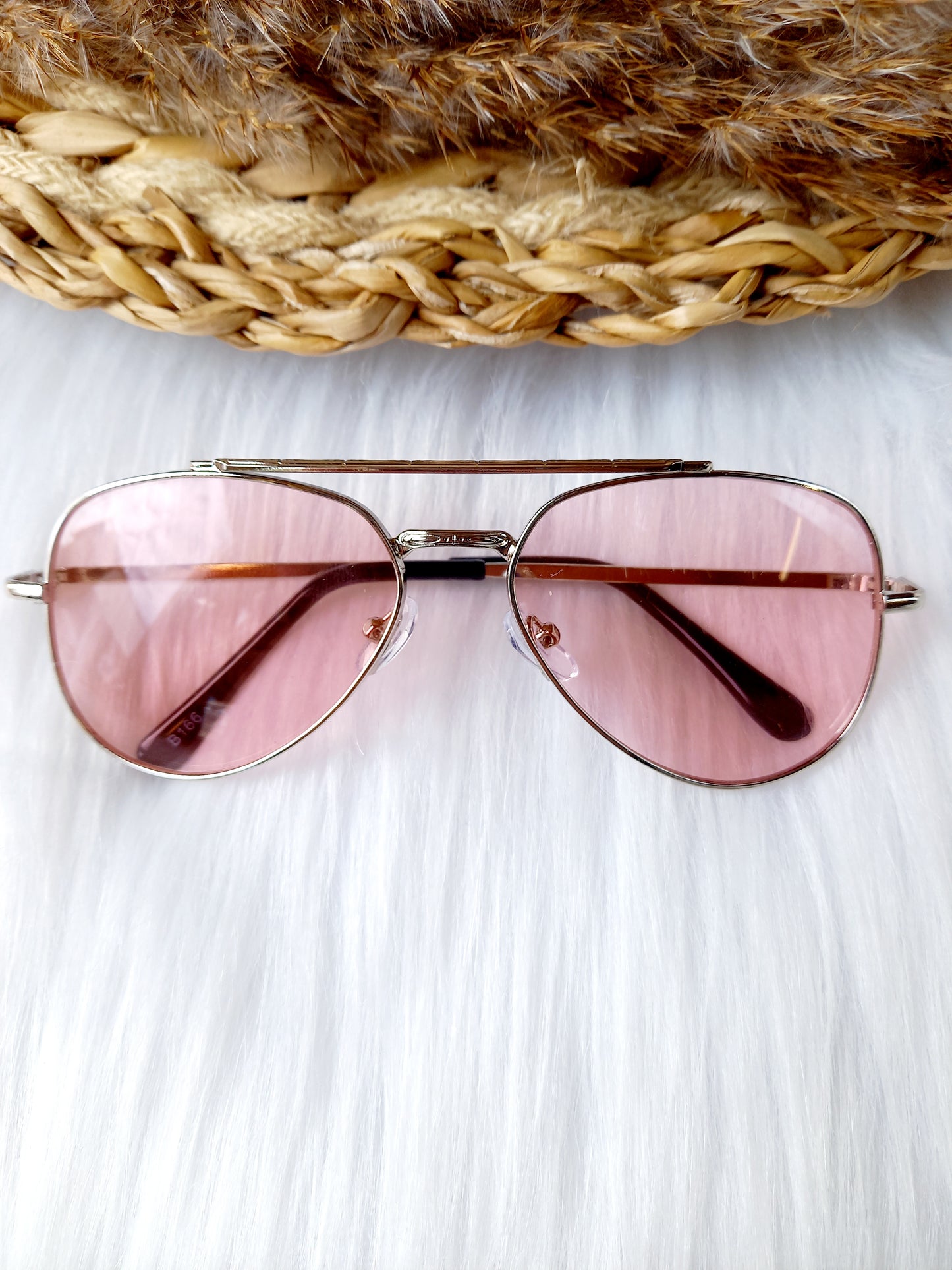kinderzonnebril piloot roze