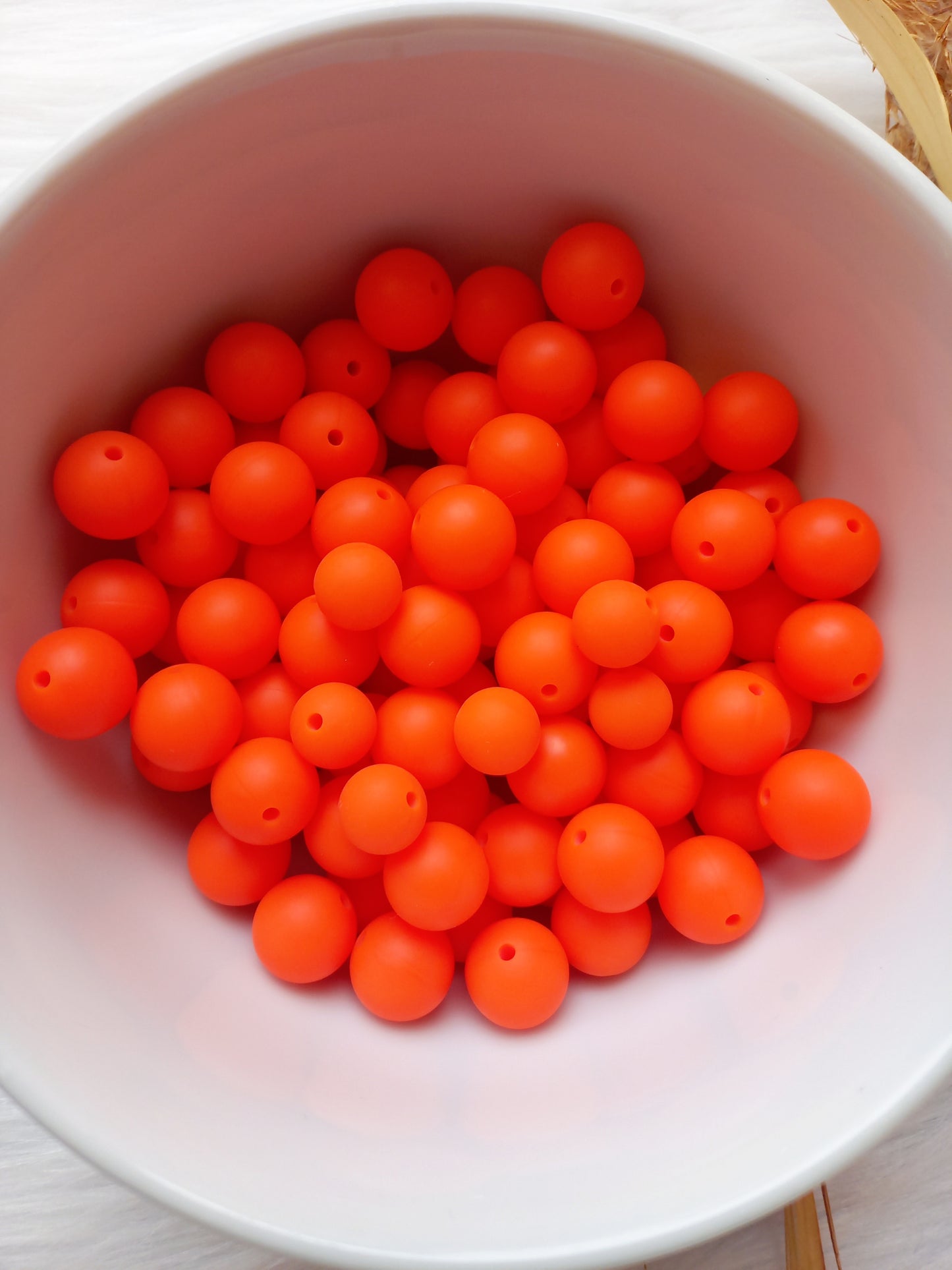 Siliconen kralen oranje