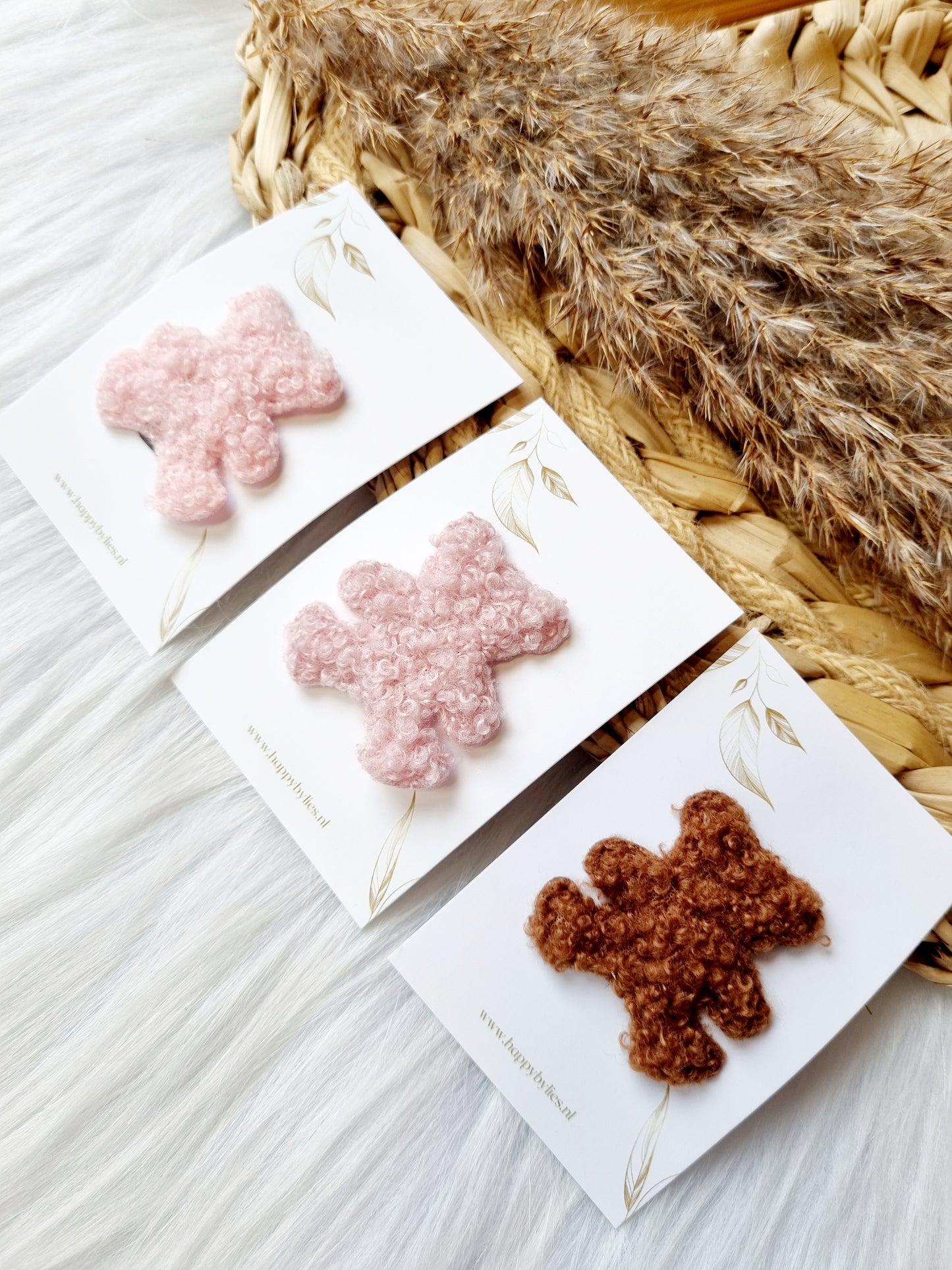Haarspeldje anti slip beer teddy