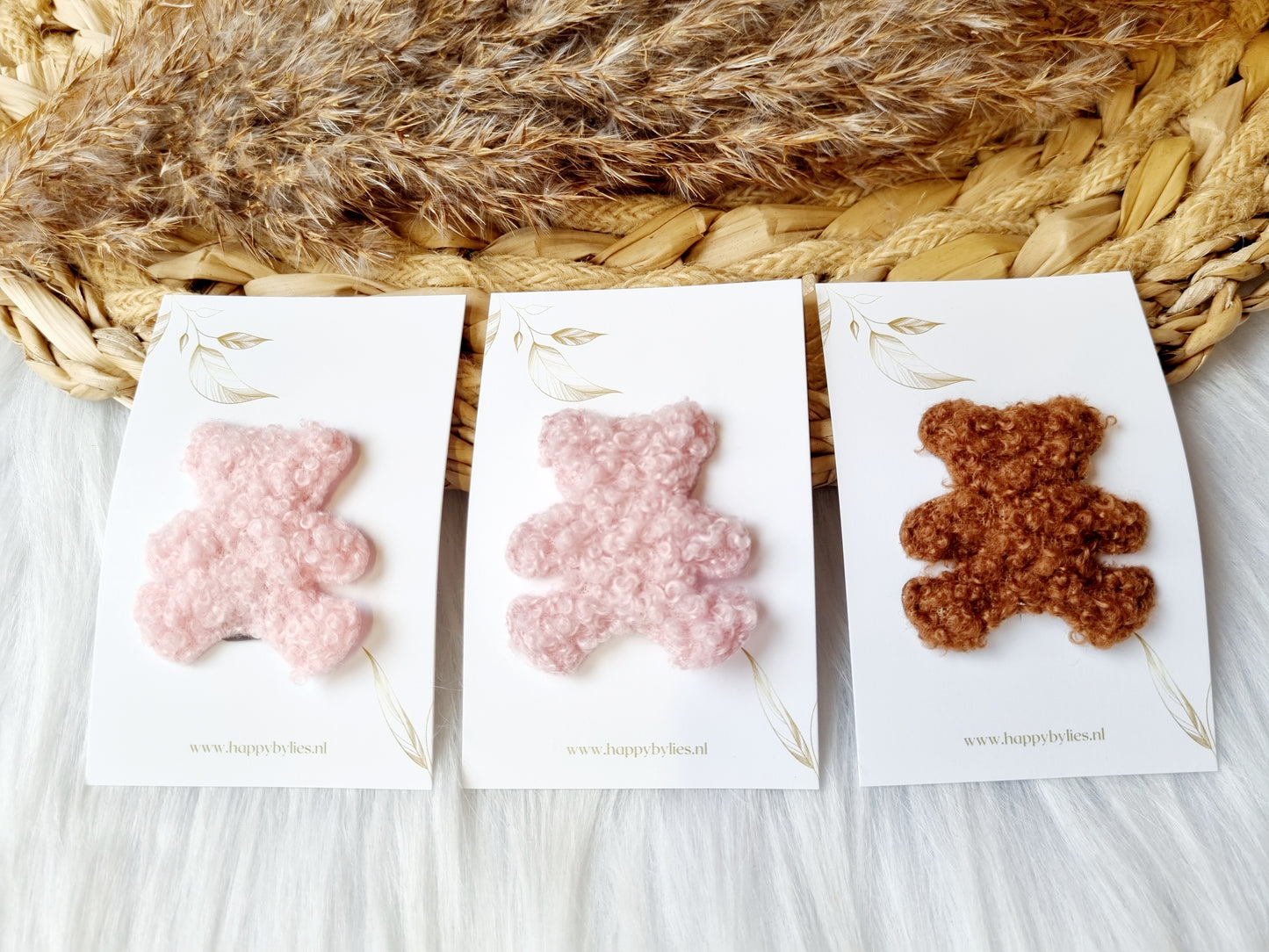 Haarspeldje anti slip beer teddy