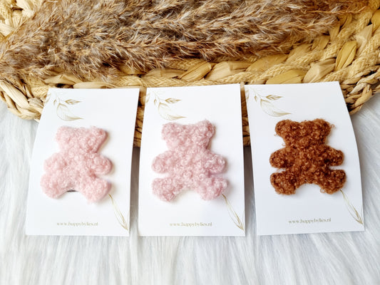 Haarspeldje anti slip beer teddy
