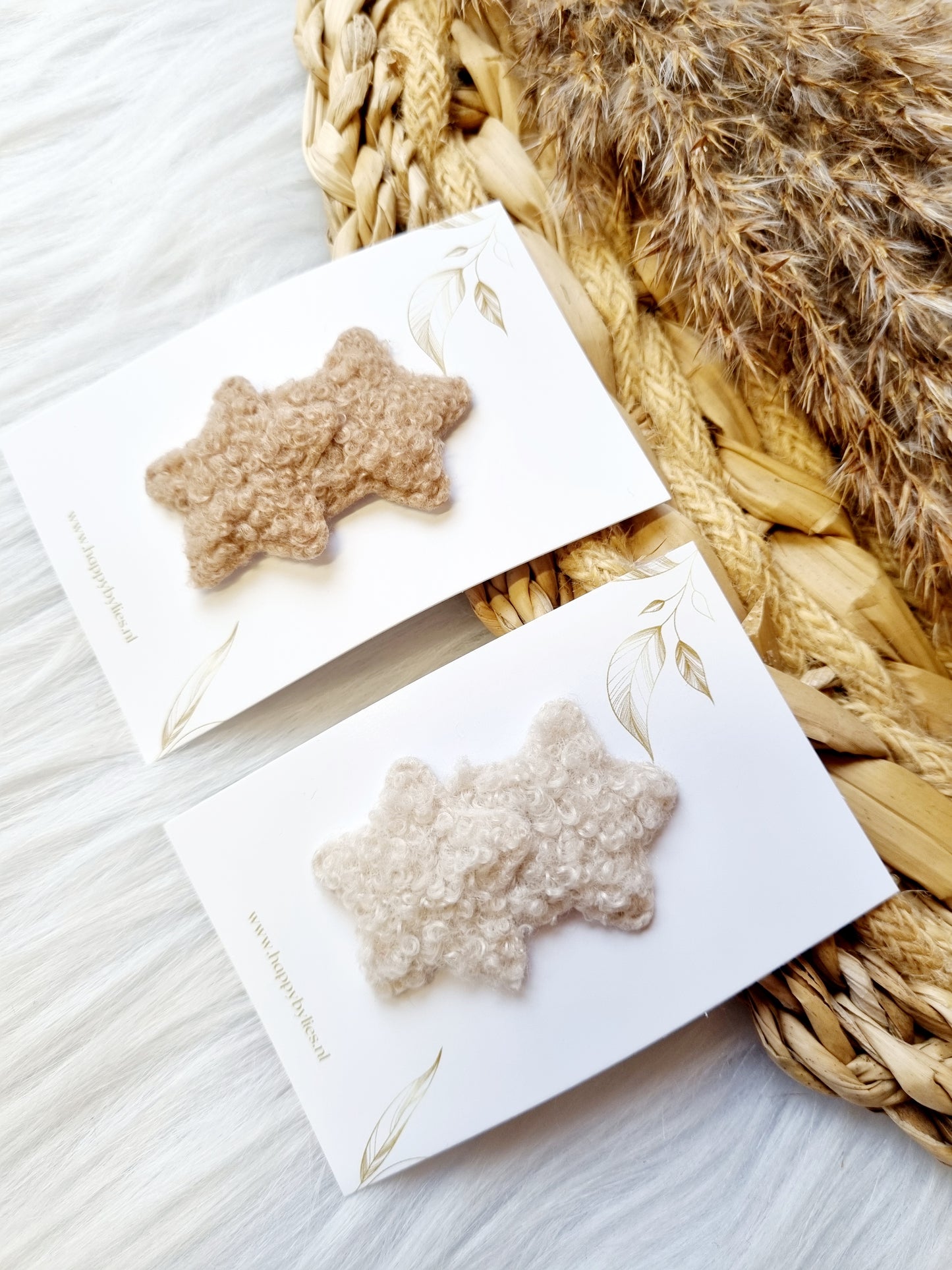 Haarspeldje anti slip ster teddy