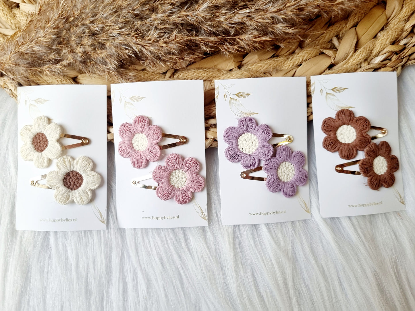Haarspeldje peony 2 stuks