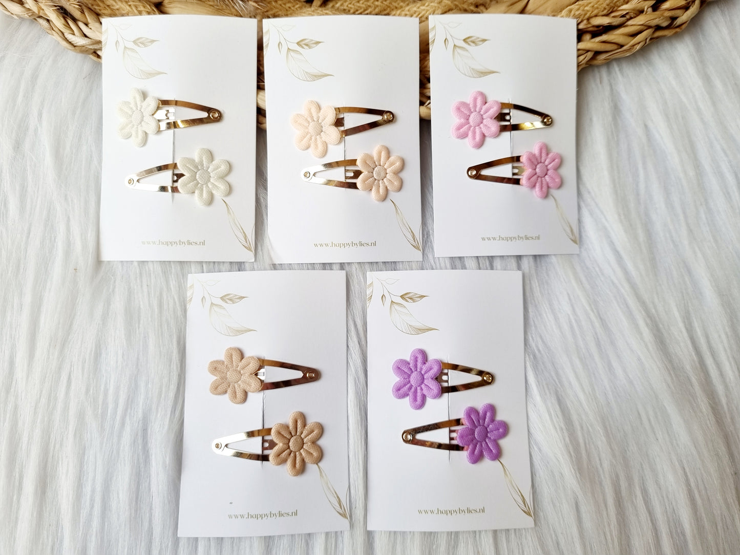Haarspeldje Bloem soft 2 stuks