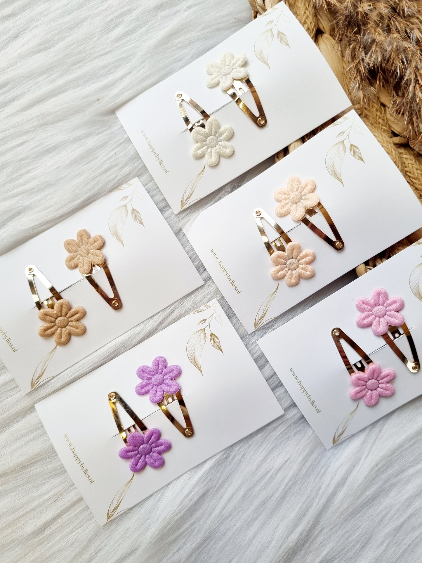 Haarspeldje Bloem soft 2 stuks