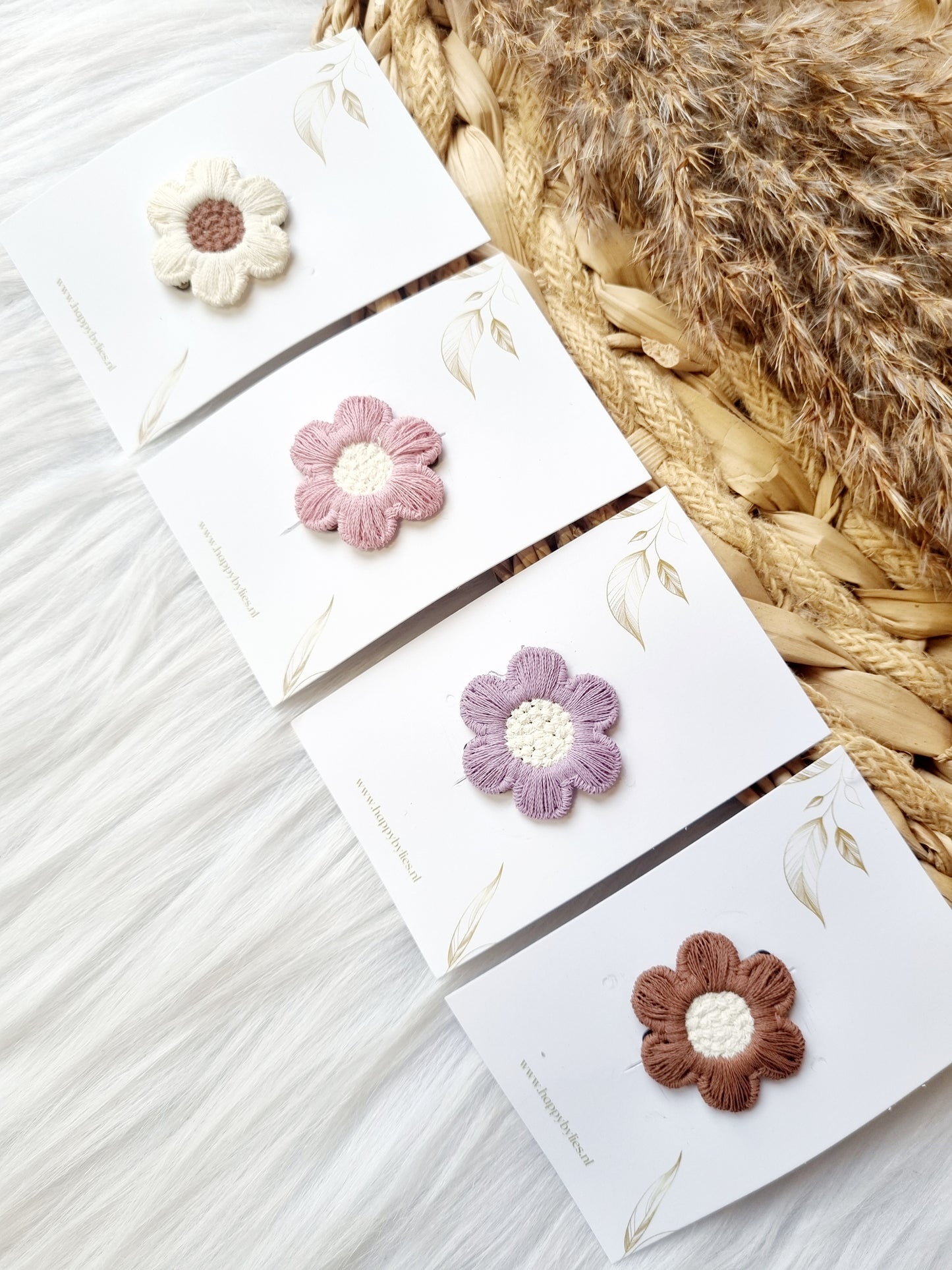 Haarspeldje anti slip peony