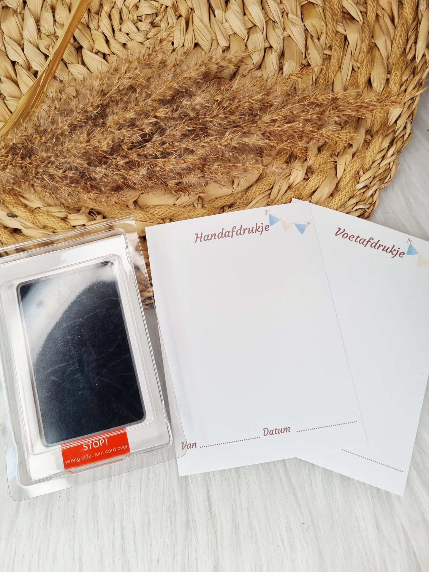 Baby Hand- & Voetafdruk Set – jongen