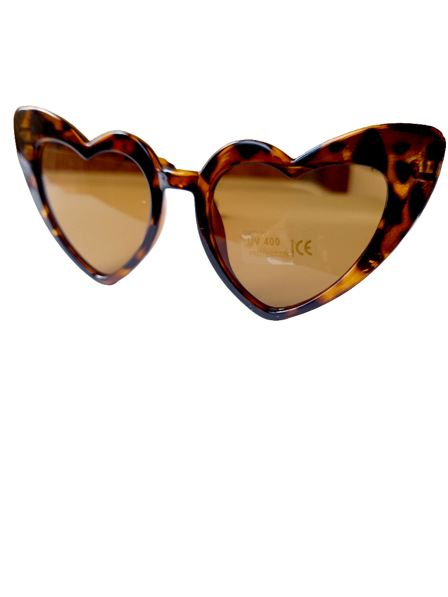 Kinderzonnebril hart leopard