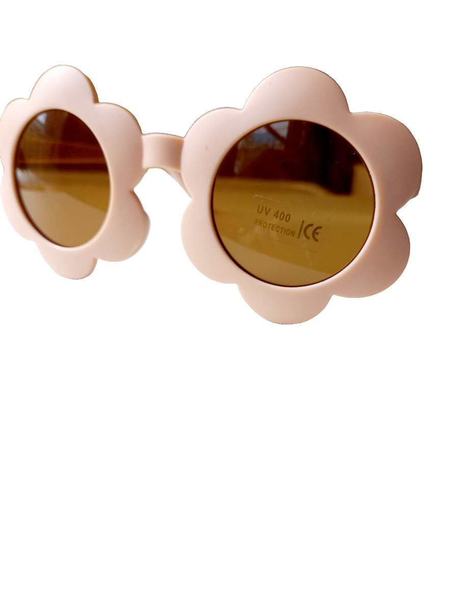 Kinderzonnebril Bloem rond blush