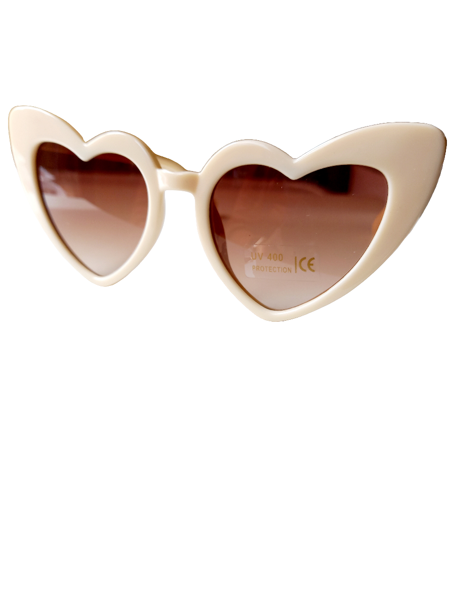 Kinderzonnebril hart beige