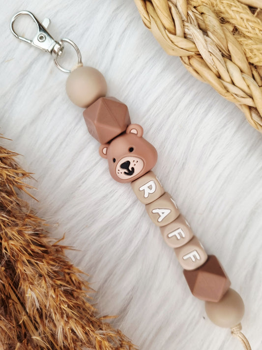 Sleutelhanger beer, brownie, klei