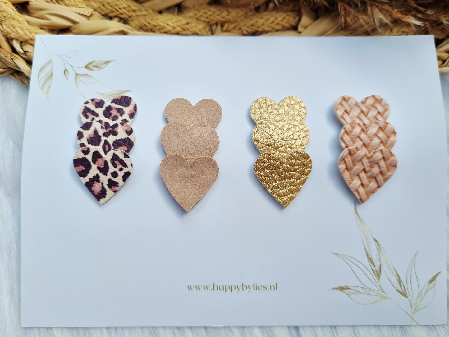 Leatherlook anti-slip haarspeldjes mira hart