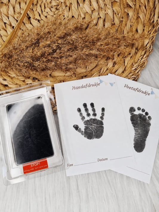 Baby Hand- & Voetafdruk Set – Zonder Vieze Handjes of Voetjes