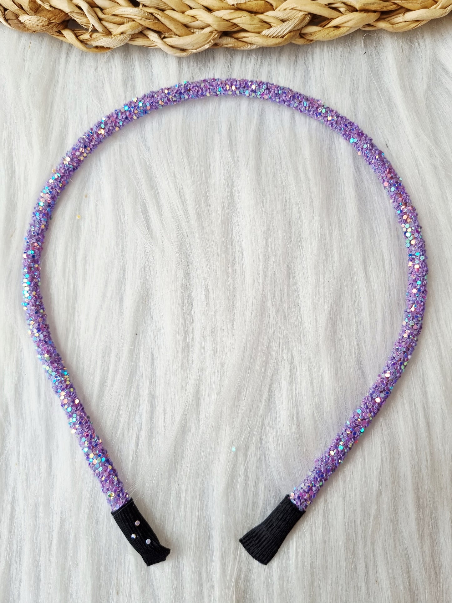 Diadeem Glitter lila