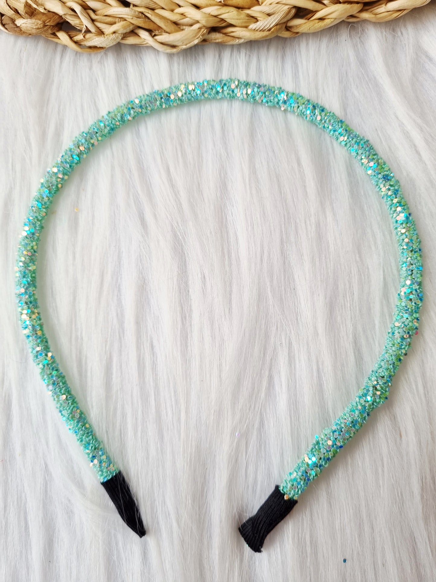 Diadeem Glitter groen
