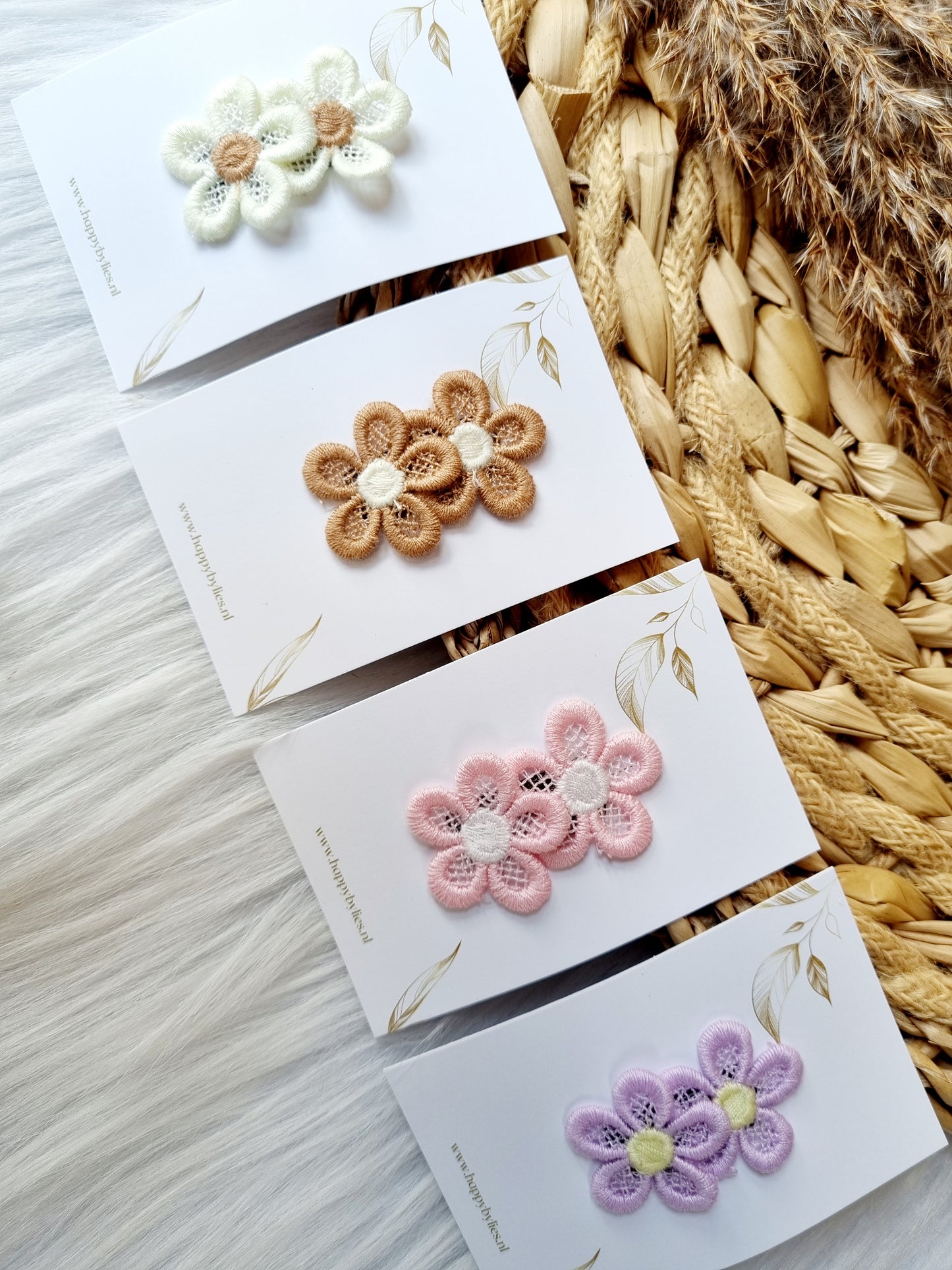 Haarspeldje anti slip Cherry blossom