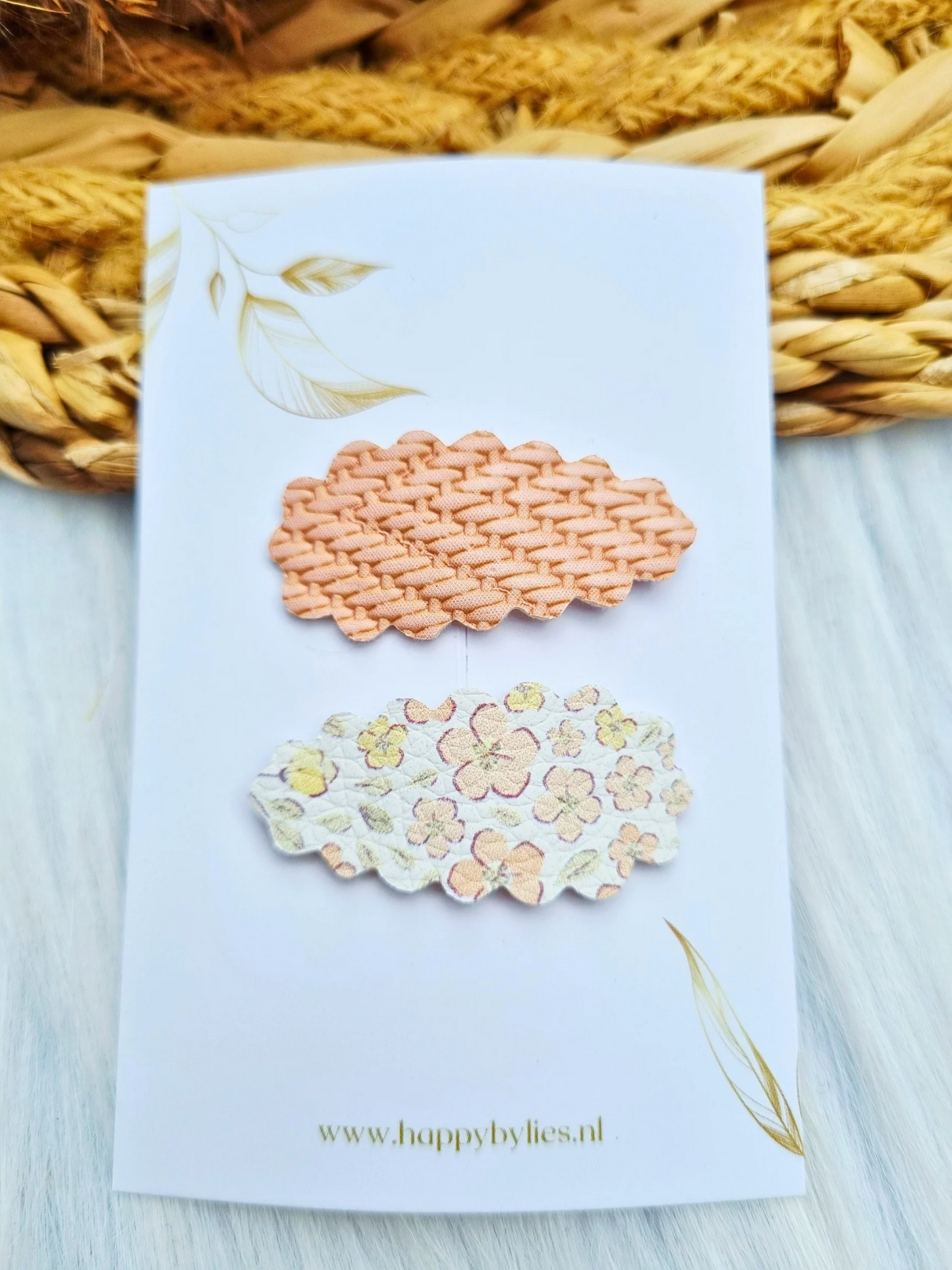 Leatherlook haarspeldjes ann ribbel