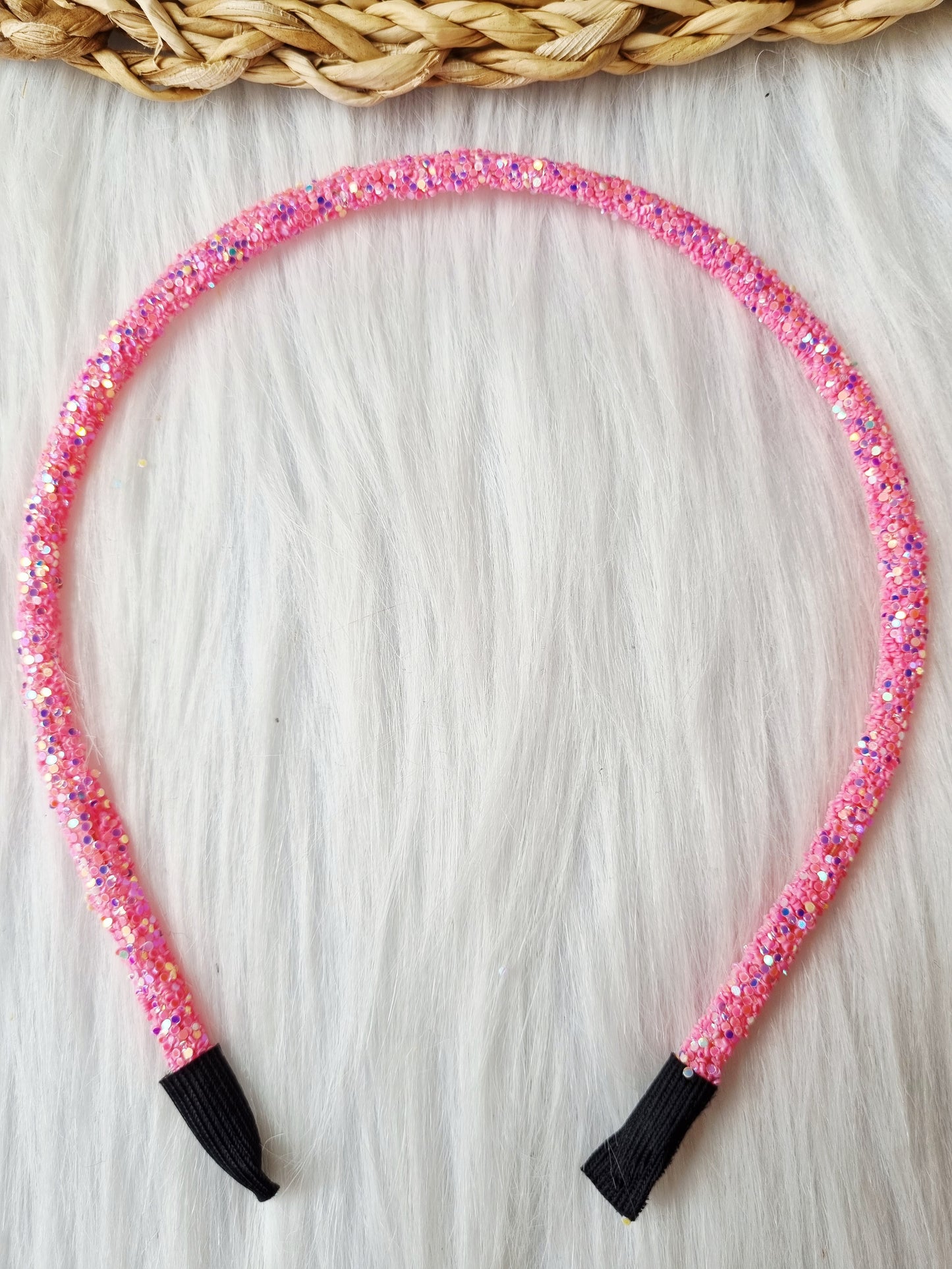Diadeem Glitter roze