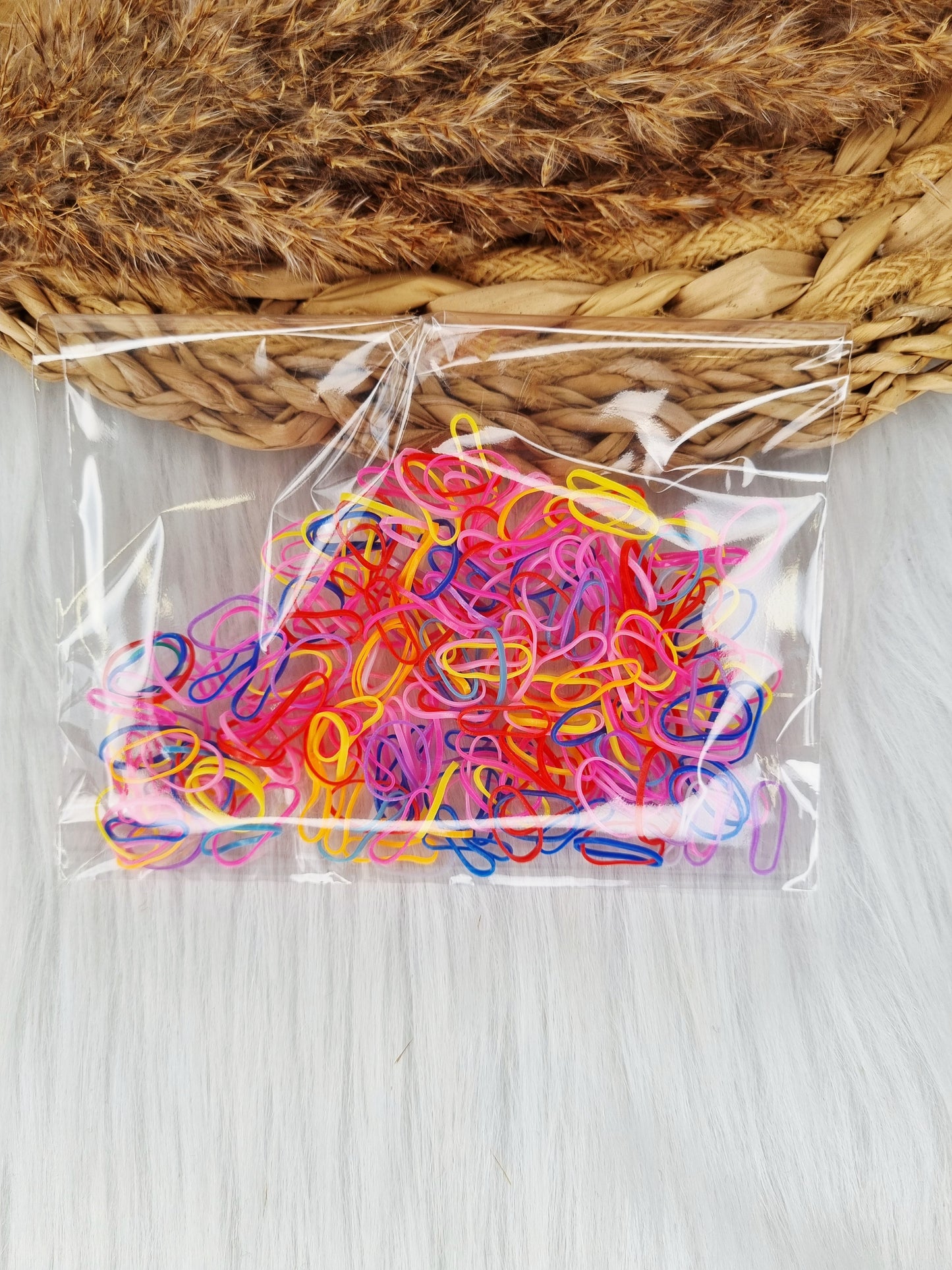 Rubberen baby elastiekjes Color mix