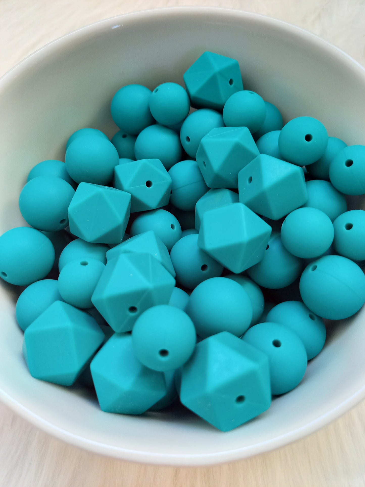 Siliconen kralen emerald, diy, ronde kralen, hexagon kralen