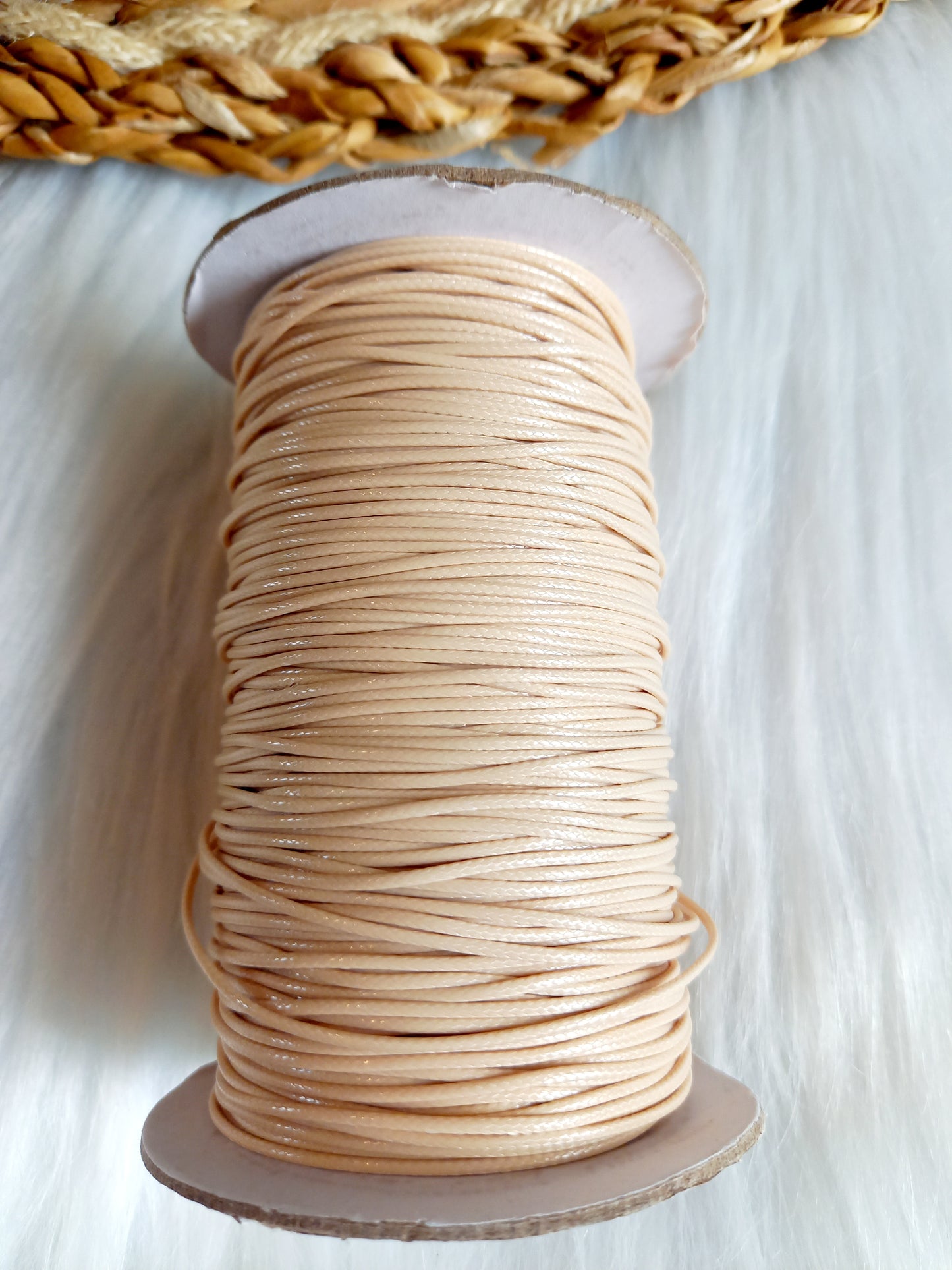 Waxkoord 1.5mm beige