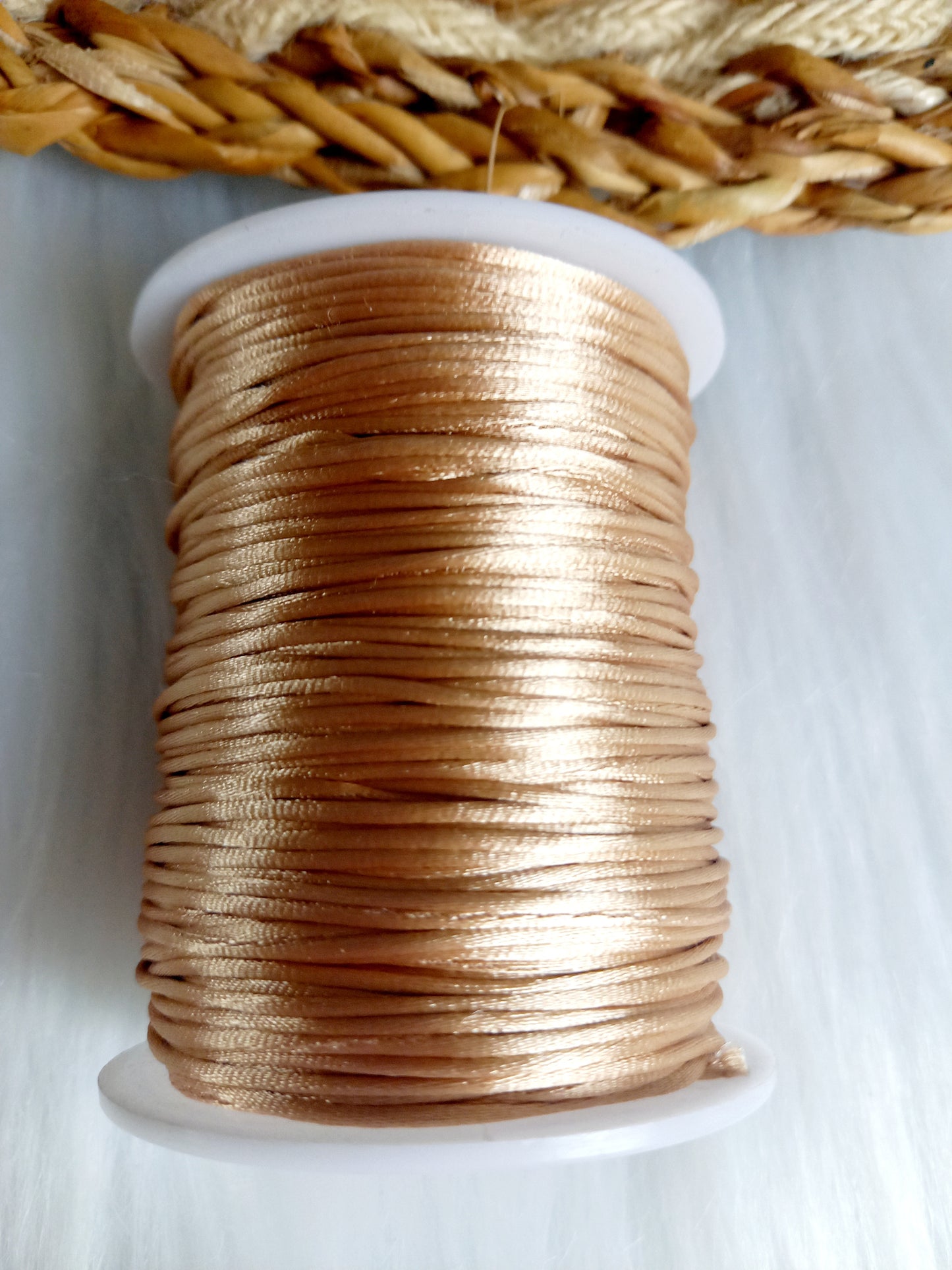 Satijnkoord 1.0mm goud
