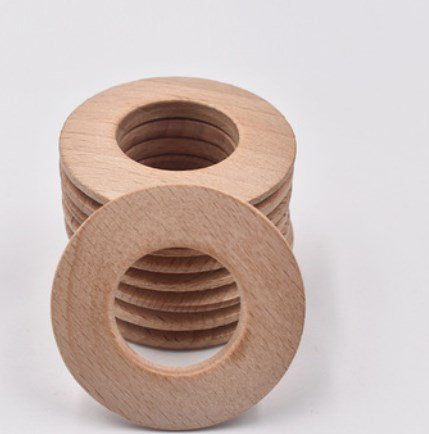 Platte Beukenhouten ringen diy