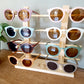 Houten zonnebrillen display