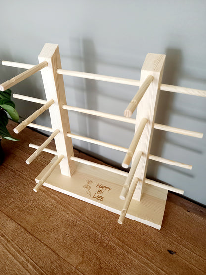 Houten zonnebrillen display