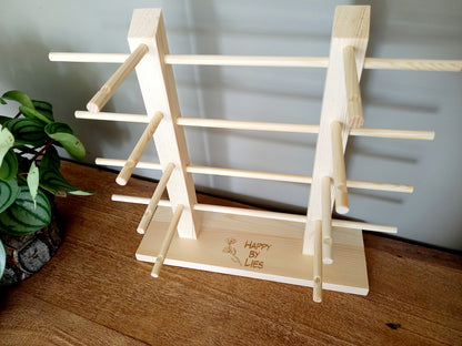 Houten zonnebrillen display