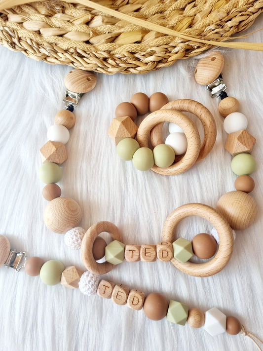 Giftset happy by lies sage, peach brons, wit