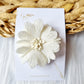 Haarspeldje anti slip Dahlia wit