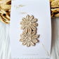 Haarspeldje anti slip Gerbera goud