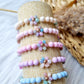 Kinder armband Daisy pastel