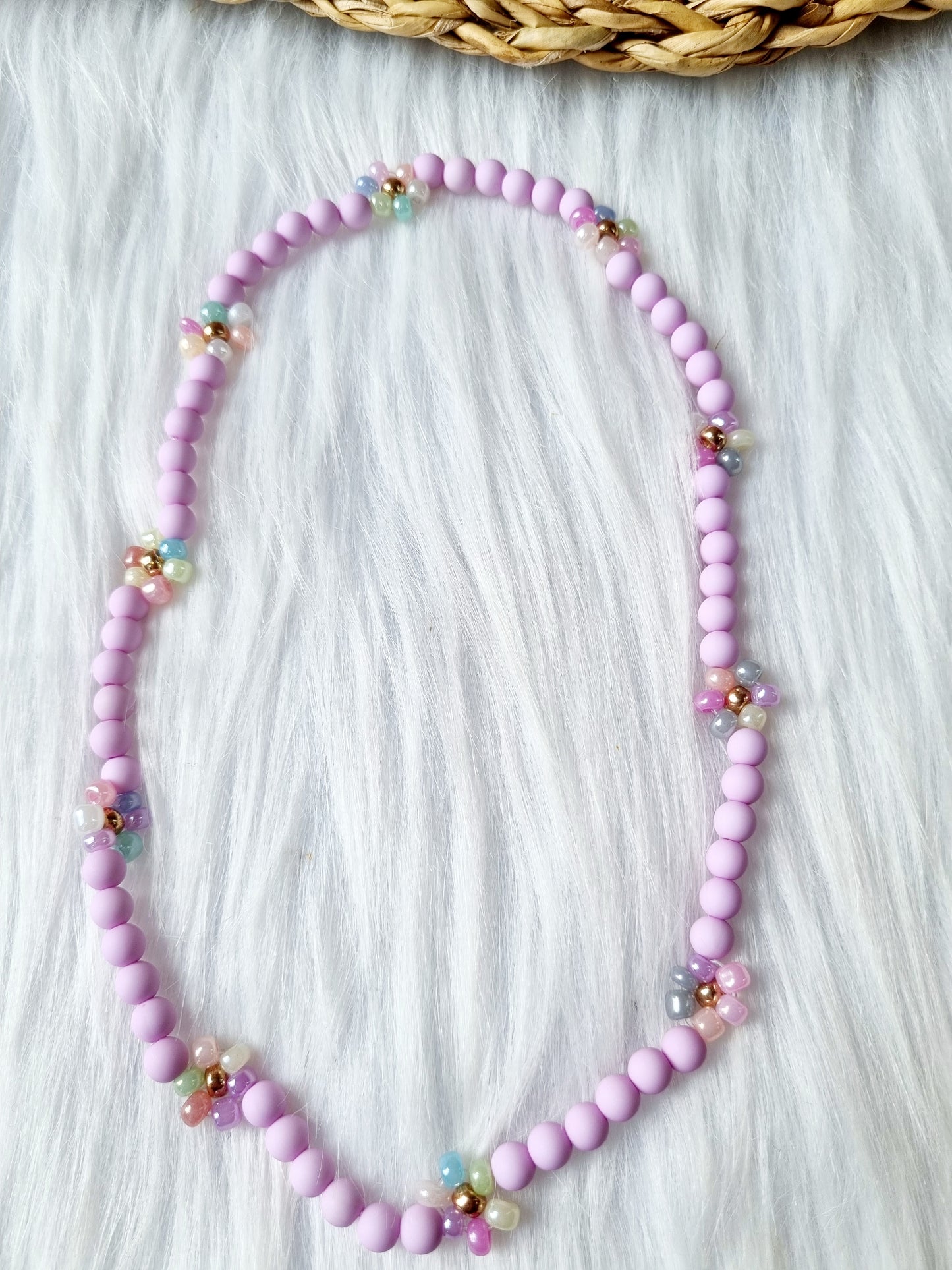 Daisy Kinderketting pastel lila