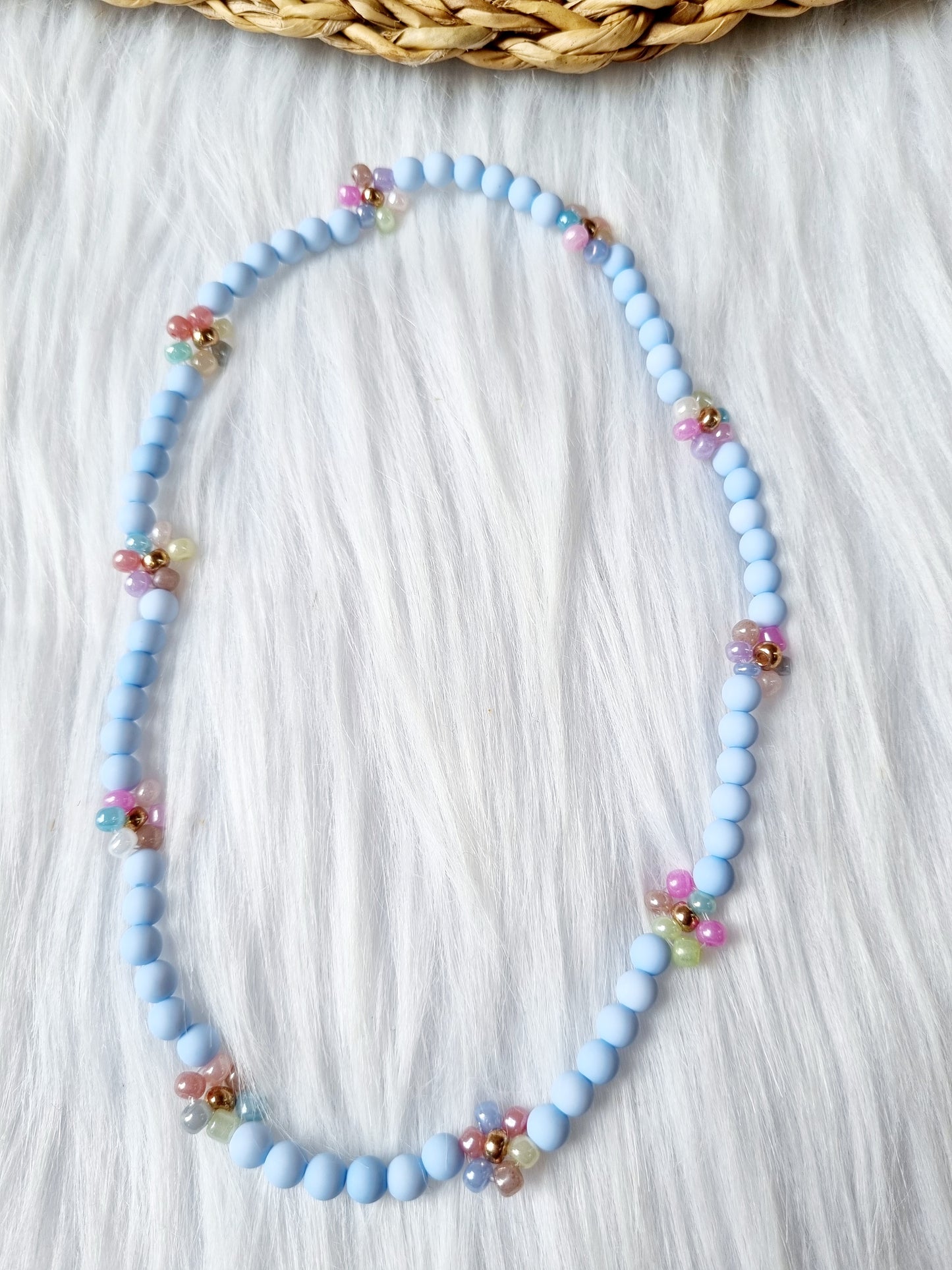 Daisy Kinderketting pastel icy blue