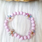 Kinder armband Daisy pastel lila