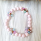 Kinder armband Daisy pastel light pink