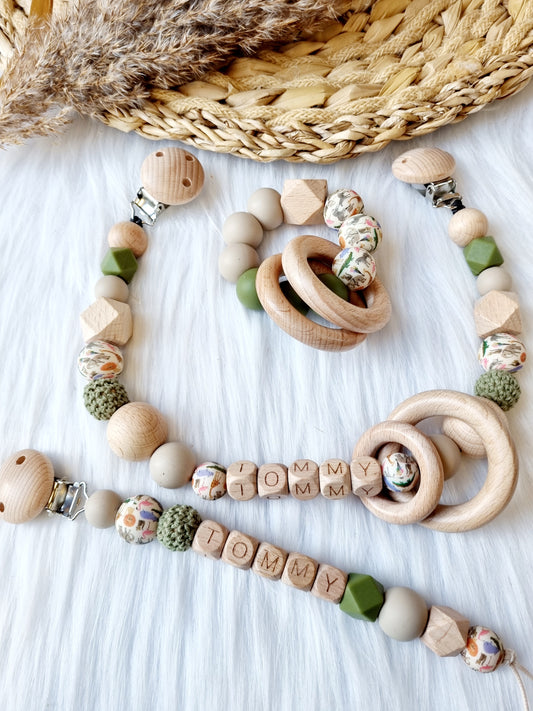 Giftset happy by lies
Donker groen, safari, klei