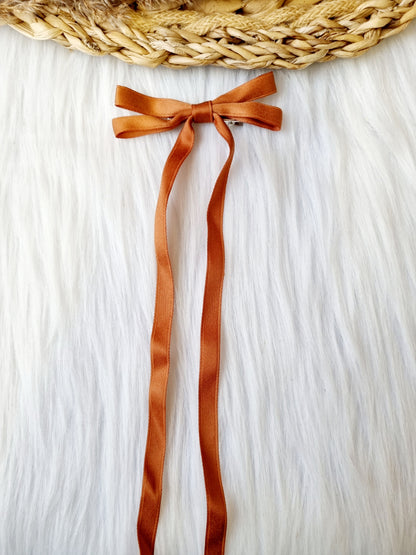 Haarspeldje Strik (lint) Viola camel