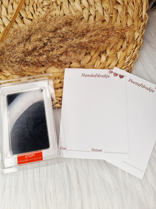 Baby Hand- & Voetafdruk Set –  meisje